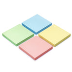 4 Pads Colours Removable Sticky Notes, Self-Stick Notes for Post, Office, School Supplies, 100 Sheets Per Pad