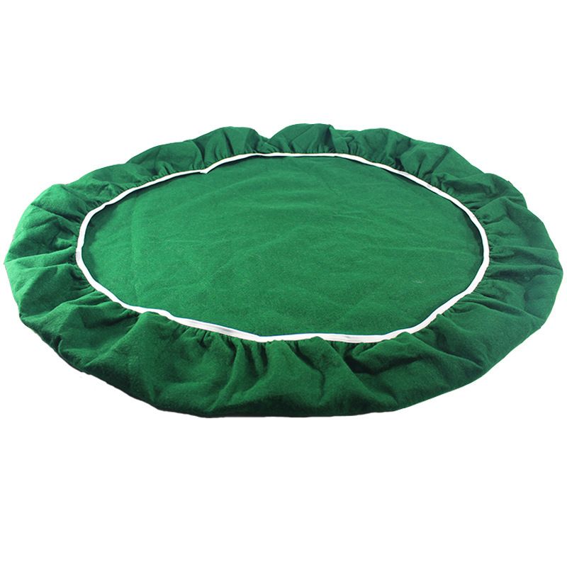 Felt Card Poker Table Cover Green Stretch Elastic Fitted Bridge Card, Mahjong,Night Table Topper Table Cloth Protector
