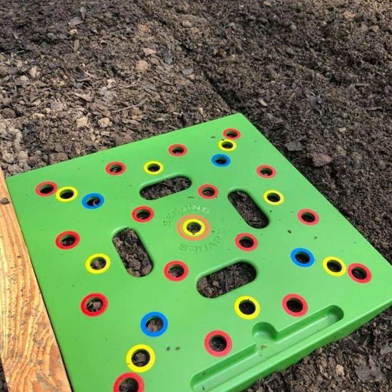 Seeding Square - Seed Spacer Tool for Maximum Harvest, Organized Plants & Less Weeds - Square Foot Garden includes