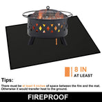 39*60 in Fire Pit Mats Protects Decks and Patios, Fireproof Grill Pad for Outdoor Grill, Durable and Portable
