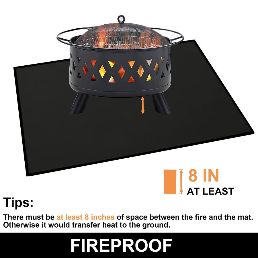 39*60 in Fire Pit Mats Protects Decks and Patios, Fireproof Grill Pad for Outdoor Grill, Durable and Portable