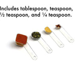Visual Measuring Spoons - Easy Read, Award-Winning Design, made Clear,  Shatterproof - Stackable Kitchen Tools for Cooking