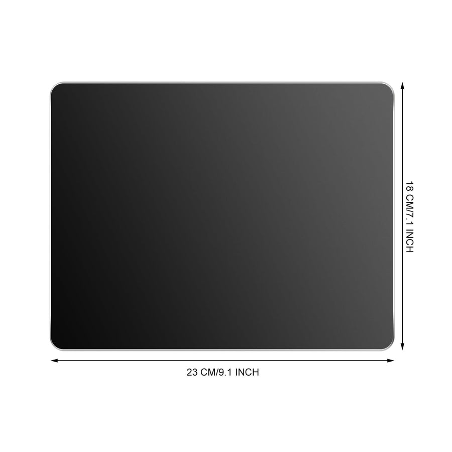 Aluminum Mouse Pad with Non-Slip Rubber Base and Micro Sand Blasting Alloy Surface for Fast and Accurate Control