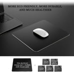 Aluminum Mouse Pad with Non-Slip Rubber Base and Micro Sand Blasting Alloy Surface for Fast and Accurate Control