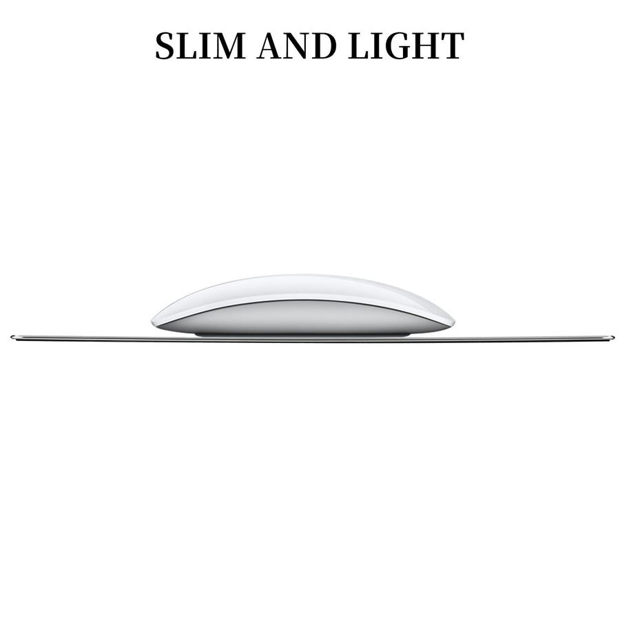 Aluminum Mouse Pad with Non-Slip Rubber Base and Micro Sand Blasting Alloy Surface for Fast and Accurate Control