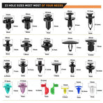 725Pcs Auto Trim Removal Tool Kit, Car Push Retainer Clips & Auto Fasteners Kit, Universal Push Bumper Fastener Rivet Clips