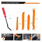 725Pcs Auto Trim Removal Tool Kit, Car Push Retainer Clips & Auto Fasteners Kit, Universal Push Bumper Fastener Rivet Clips