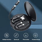 USB Adapter Cable Kit, Multi Charging Cable Case Convertor Adapter, Data Transfer Contains Card Slot for Traveling