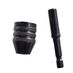 2 pcs Drill Chuck Adapter, Hex Shank Keyless Drill Chuck Fast Change Adapter Converter Drill Adapter in 0.3-6.5 mm