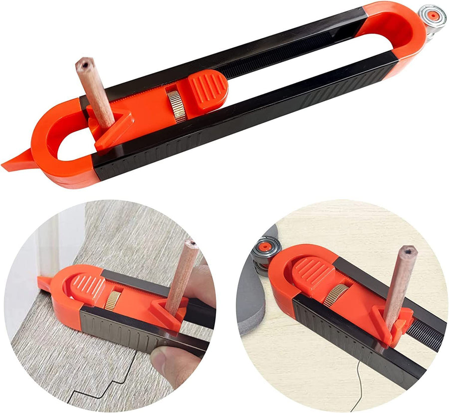Precise Contour Scribe Tool , Upgrade Contour Measuring Tool with Adjustable Lock for Woodworking Finish Carpente