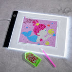 A5 LED Copy Board Light Tracing Box, Portable USB Powered Ultra Thin LED Tracing Light Board for Sketching
