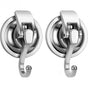 Suction Cup Hooks for Shower, Bathroom, Kitchen, Glass Door, Mirror, Tile – Loofah, Towel, Coat, Bath Robe Hook Holder ( 2Pack)