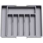 ware Drawer Organizer, Expandable Utensil Organizer for Kitchen Drawers, Adjustable Cutlery and Flatware Tray