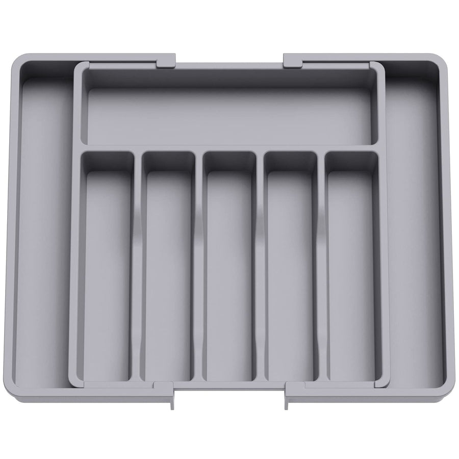 ware Drawer Organizer, Expandable Utensil Organizer for Kitchen Drawers, Adjustable Cutlery and Flatware Tray