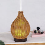 Essential Oil Diffuser for Home Rattan Weaving, 100mL 7 Changing Color Lights Ultrasonic Aroma Humidifier