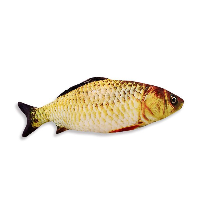 Creative Cat Toy 3D Fish Simulation Soft Plush Anti-Bite Catnip Interaction Chewing Fake Cat Fish Toy Pet Accessories