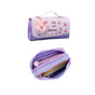 Donuts Pencil Case Cute Cartoon Pen Holder Large Capacity Pencil Pouch Box Aesthetic Pen Case Three-layer Pencil