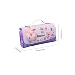 Donuts Pencil Case Cute Cartoon Pen Holder Large Capacity Pencil Pouch Box Aesthetic Pen Case Three-layer Pencil