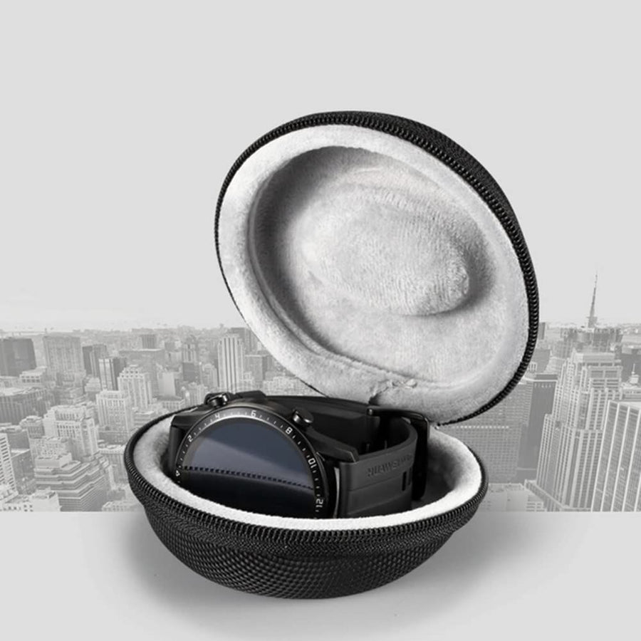 Zipper Waterproof Single Watch For Case Storage Box Soft Interior Cushioned Portable Container For Smartwatch