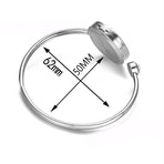 2 pcs Adjustable Tree of Life Essential Oil Diffuser Bracelet, Stainless Steel Aromatherapy Locket Bangle Pads Jewelry