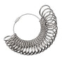 Ring Sizer Measuring Tool Set Metal Finger Sizing Gauge Rings Measurement Tool for Women Men US Size 0-13 with Half Size