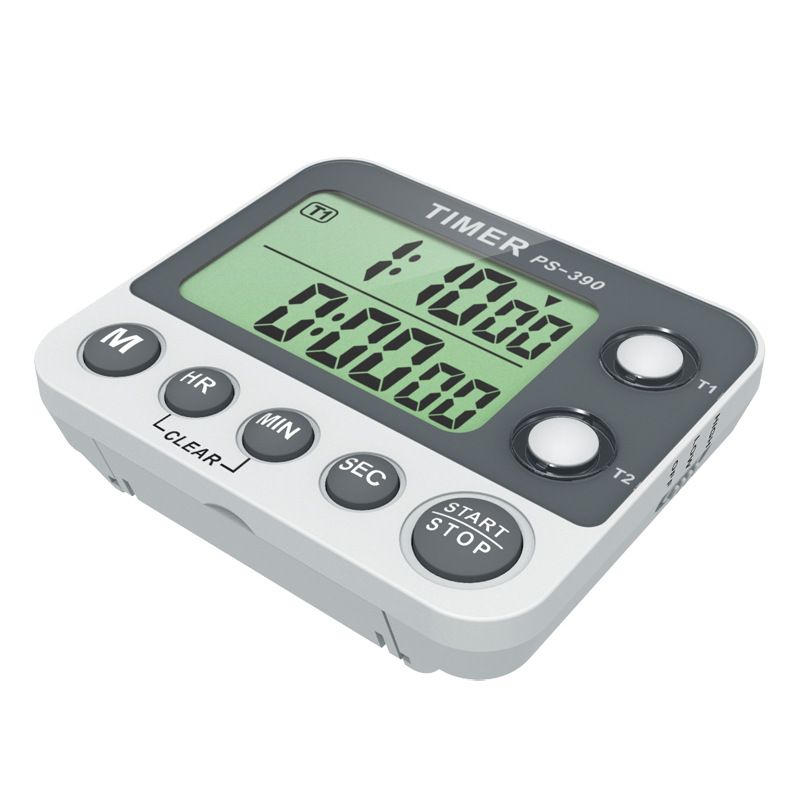 Digital Dual Kitchen Timer, Cooking Timer, Dual Count Up ＆ Down Timer with Magnetic Back, Large Display, Adjustable Volume
