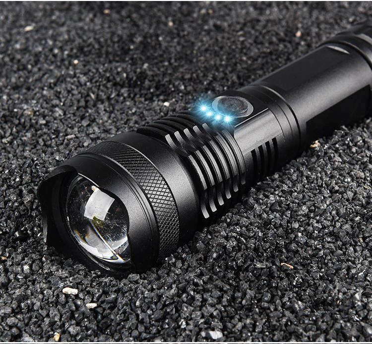 Rechargeable Flashlights,Lumens Flashlight,Tactical Flashlight with Zoomable,Super Bright Waterproof Flashlights for Emergencies
