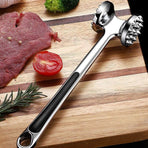 Meat Tenderizer Hammer Mallet Tool Pounder For Tenderizing Steak Beef And Poultry.With Rubber Comfort Grip Handle.Dishwasher Easy