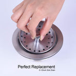 Kitchen Sink Stopper and Strainer Oil Rubbed Bronze Sink Drain Strainer Basket Replacement for Standard Drain
