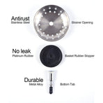 Kitchen Sink Stopper and Strainer Oil Rubbed Bronze Sink Drain Strainer Basket Replacement for Standard Drain