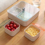 Snack Serving Tray, Appetizer Tray, 4 Compartment Food Platter Dried Fruit Tray Food Storage Containers for Fruit Cakes kitchen