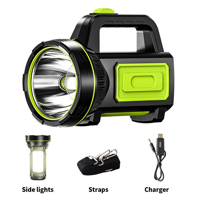 Camping Lantern Rechargeable Flashlight, Portable LED Light with USB Cable for Camping, Hiking, Hurricane Emergency