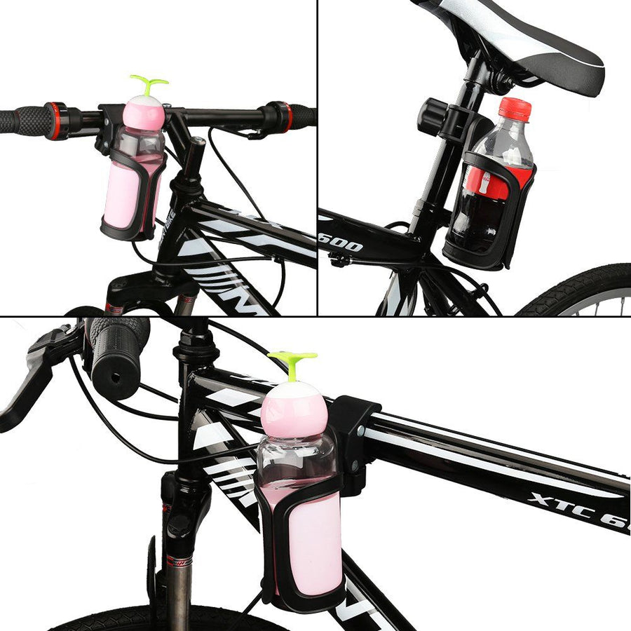 Bike Cup Holder, Bike Water Bottle Holders, Universal Rotation Cup Holder for Bicycle, Stroller, Scooter, Walker, Wheelchair