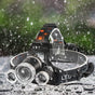 Headlamp Rechargeable LED Head Lamp Super Bright Outdoor Headlight Clips Waterproof Construction Hard Hat Head Light Adults