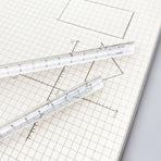 Transparent Triangular Prism Ruler Scale Ruler 0-15cm Straight Ruler for Ideal for Teacher Student Architect Clear Ruler（5pcs）