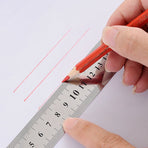 Straight Ruler Stainless Straight Ruler Measuring Tools Stationery Drafting Accessory for School Office Home 15/20Cm（2pcs）