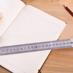Straight Ruler Stainless Straight Ruler Measuring Tools Stationery Drafting Accessory for School Office Home 15/20Cm（2pcs）