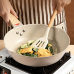 Silicone Kitchen Utensils Set, Heat Resistant Cooking Utensils Set Spatula Set Nonstick Cookware (3 pcs white)