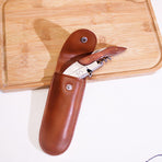 Professional Wine Opener Keys Natural Wood Handle Double-Hinged Stainless Steel Screw Beer Bottle Corkscrew