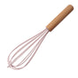 Wooden Handle Manual Kitchen Whisks for Cooking, Classic Balloon Egg Beater Whisks, Suitable for Blending,
