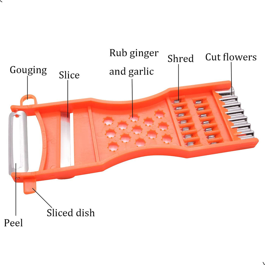 handheld Plastic Multifunction Kitchen Peeler Grater Slicer Tool,for Vegetable,Fruit,Cucumber,Potato,Carrots,Cheese