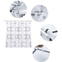 Shower Curtains for Bathroom,Black White Lattice Plastic Shower Curtains for Bathroom Decor, Waterproof Clear Shower