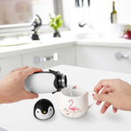 Penguin Stainless Steel Vacuum insulated tumblers Travel Mug Tea Water Bottle Coffee Flask High-Quality Material and Durable