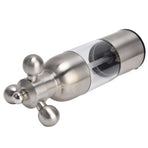 Stainless Steel Pepper Grinder, Manual Rotation Ceramic Grinding Core Salt Mill, Modern Pepper Mill for Home Hotel Restaurant
