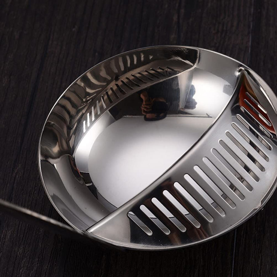 Multi Kitchen Utensil Scoop Soup Ladle Hot Pot Home Double-Use Stainless Steel Creative Multifunction Strainer Spoon Colander