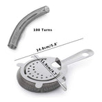 Cocktail Strainer Stainless Steel Bar Strainer Professional 4 Prong Strainer with 100 Wire Spring SAFE MATERIAL