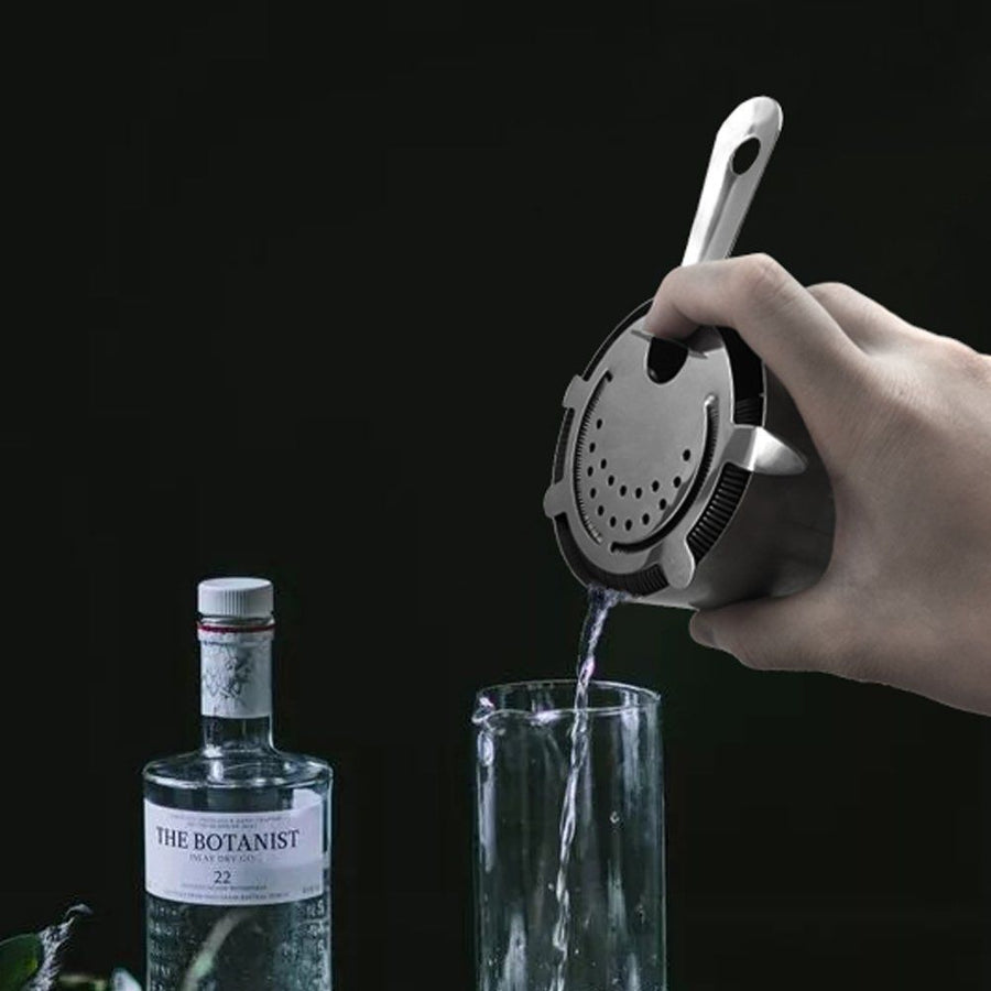 Cocktail Strainer Stainless Steel Bar Strainer Professional 4 Prong Strainer with 100 Wire Spring SAFE MATERIAL