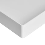 Rectangular Plastic Desk Organizer, Letter Tray,For use inside a drawer or cabinet or on a desk or shelf White, 2-Pack