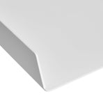 Rectangular Plastic Desk Organizer, Letter Tray,For use inside a drawer or cabinet or on a desk or shelf White, 2-Pack
