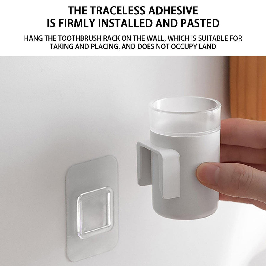 Electric Toothbrush Holder Wall Mounted with Draining Hole Self Adhesive Electronic Toothbrush Rack Organizer for Shower (3 Pack)